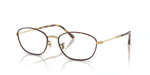 3177 - Havana On Gold with Clear Lenses