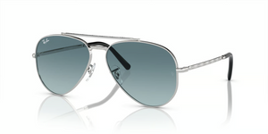 003/3M - Silver with Blue Lenses