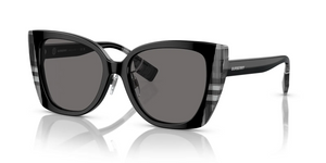 405181 - Black/Check White Black with Dark Grey Polarized Lenses