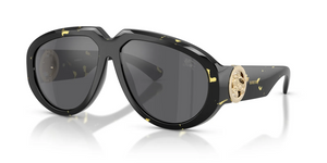 41066G - Yellow Havana with Grey Mirror Silver Lenses