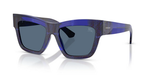 411480 - Check Blue with Dark Blue Lenses