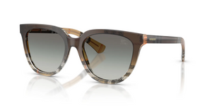 420211 - Check Sand with Grey Gradient Lenses