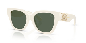 421871 - White with Dark Green Lenses