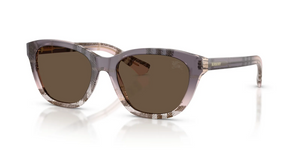 422073 - Check Gradient Rose with Solid Brown Lenses