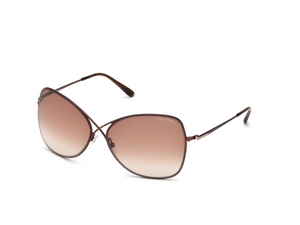 48F - Shiny Dark Brown with Gradient Brown Lenses