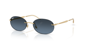 001/4C - Arista Gold with Blue Gradient Dark Grey Lenses
