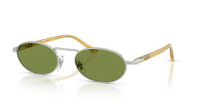 518/4E - Silver with Green Lenses