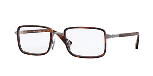 513 - Brown Tortoise with Clear Lenses