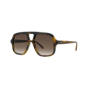 52F - Shiny Havana with Brown Gradient Lenses