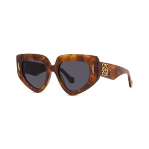 53V - Shiny Havana with Blu Lenses
