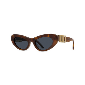 53V - Shiny Havana with Blu Lenses