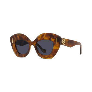 53V - Shiny Havana with Blue Lenses