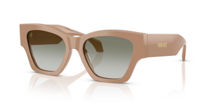 55178E - Solid Camel with Green Gradient Lenses