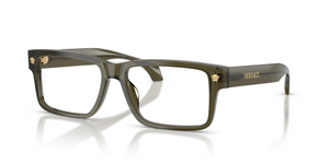 5542 - Dark Green Transparent with Clear Lenses