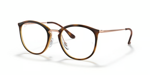 5687 - Striped Havana with Clear Lenses
