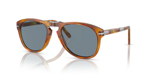 96/56 - Light Havana with Crystal Blue Lenses