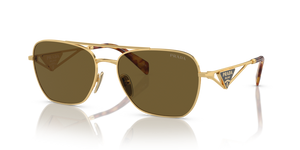 5AK01T - Gold with Dark Brown Lenses