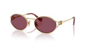 5AK20Y - Gold with Dark Violet Lenses