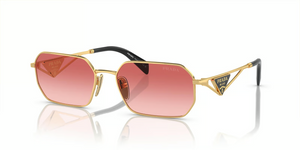 5AK40C - Gold with Pink Gradient Red Lenses