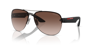 5AV02P - Gunmetal with Brown Gradient Lenses