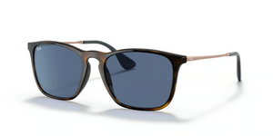 639080 - Havana with Blue Lenses