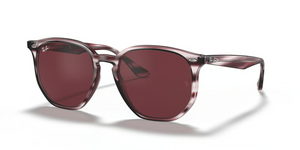 643175 - Striped Bordeaux Havana with Dark Violet Lenses