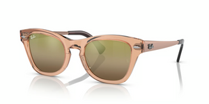6449G7 - Transparent Brown with Gold Lenses