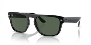 654571 - Black transparent with Dark Green Lenses