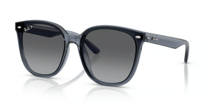 6592T3 - Dark Transparent Blue with Polarized Grey Gradient Lenses