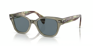 66353R - Transparent Green with Polarized Dark Blue Lenses