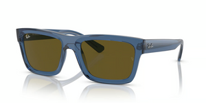 668073 - Transparent Dark Blue with Dark Brown Lenses