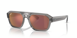 6684D0 - Transparent Grey with Dark Violet/Red Lenses