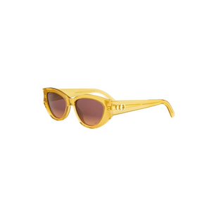 66D2 - Shiny Yellow with Brown Gradient Lenses