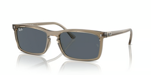 6765R5 - Transparent Brown with Blue Lenses