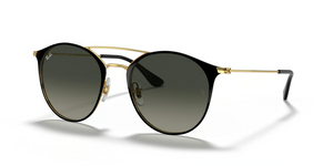 187/71 - Black On Gold with Grey Gradient Lenses