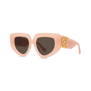 72E - Shiny Rose with Brown Lenses