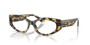 777 - Brown Yellow Havana with Clear Lenses