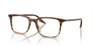 8255 - Striped Brown & Green with Clear Lenses