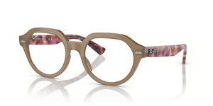 8258 - Turtledove with Clear Lenses