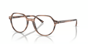 8358 - Striped Pink with Clear Lenses