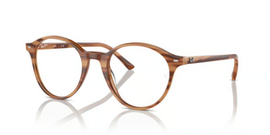 8359 - Striped Brown with Clear Lenses