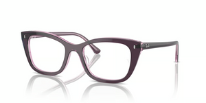 8364 - Violet On Transparent Pink with Clear Lenses