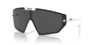 314/87 - White with Dark Grey/Mirror Silver Lenses