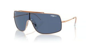 920280 - Rose Gold with Dark Blue Lenses