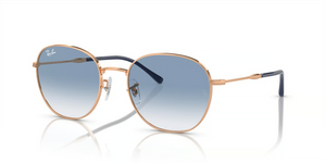 92623F - Rose Gold with Light Blue Lenses