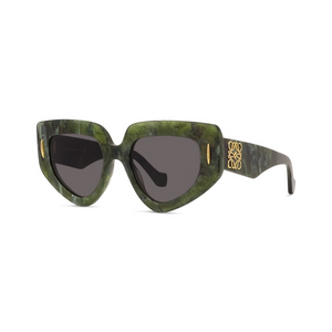 96A - Shiny Green with Grey Lenses