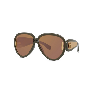 96C - Shiny Green with Rose Mirror Lenses
