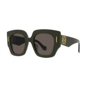 96E - Shiny Green with Brown Lenses