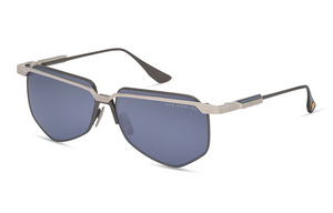 DTS194-A-03 Antique Silver - Black Iron with Midnight Blue Lenses