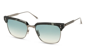 DTS431-A-02  Antique Silver - Phantom Cloud with Turquoise To Clear Gradient Lenses